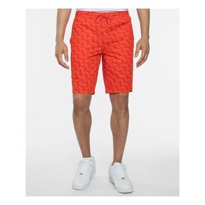 SEANJOHN Mens Orange Drawstring, Logo Graphic Shorts 3XL